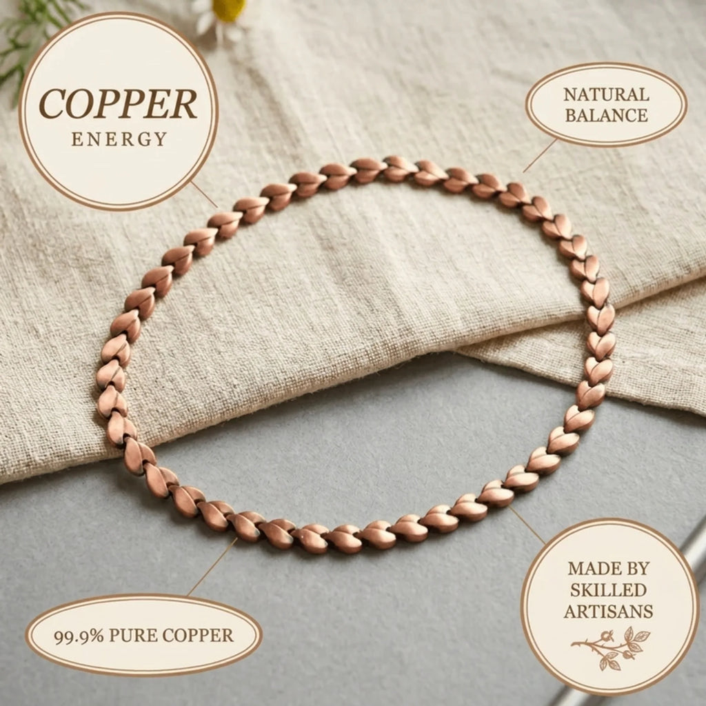 Cora's Laurel Copper Necklace