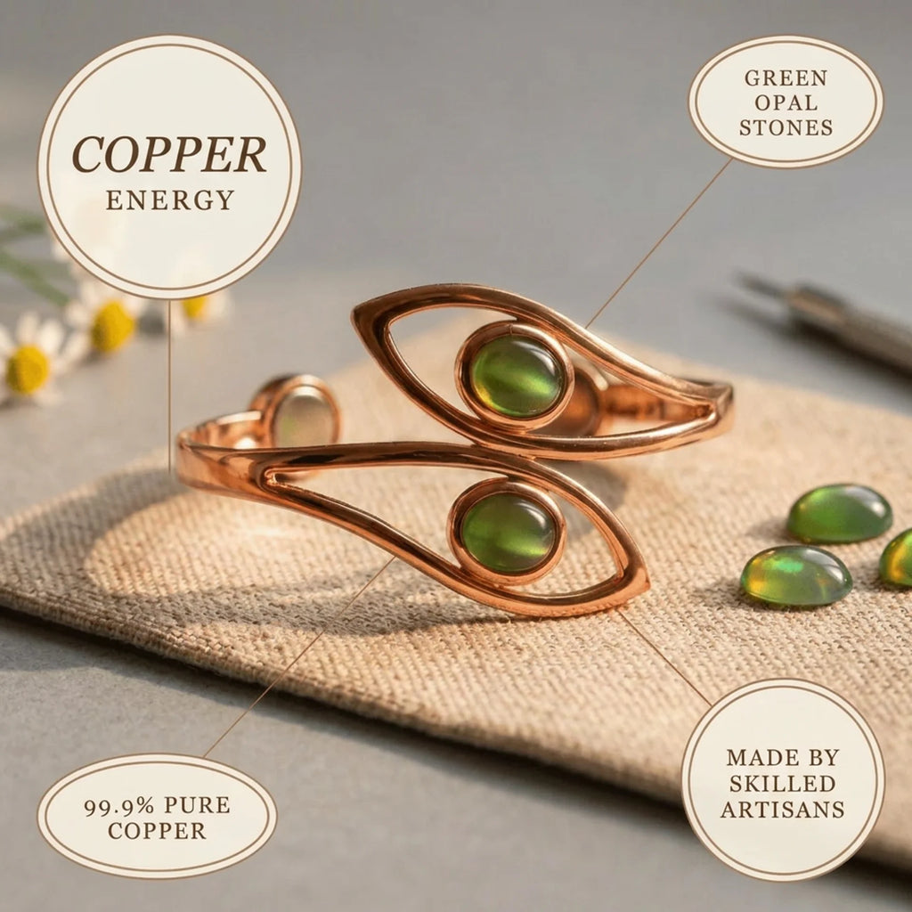Cora's Frond Copper Bracelet