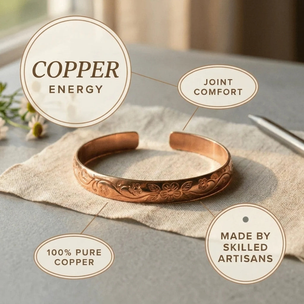 Cora's Garland Copper Bracelet