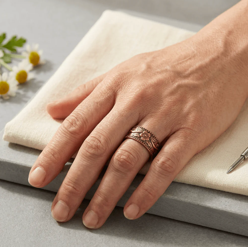 Cora's Blossom Copper Ring