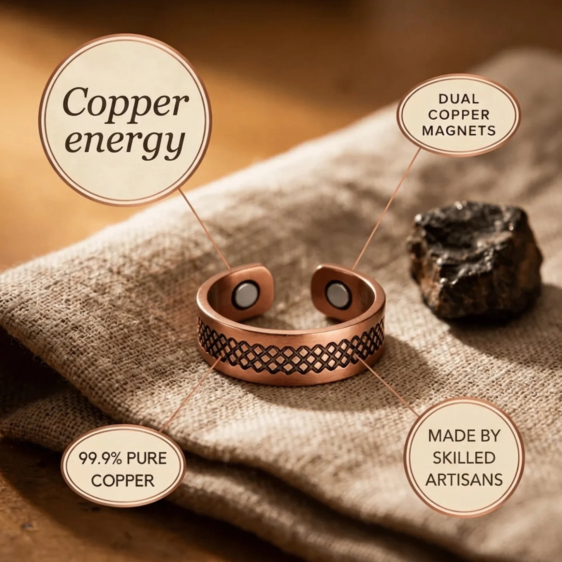 Cora's Trellis Copper Ring