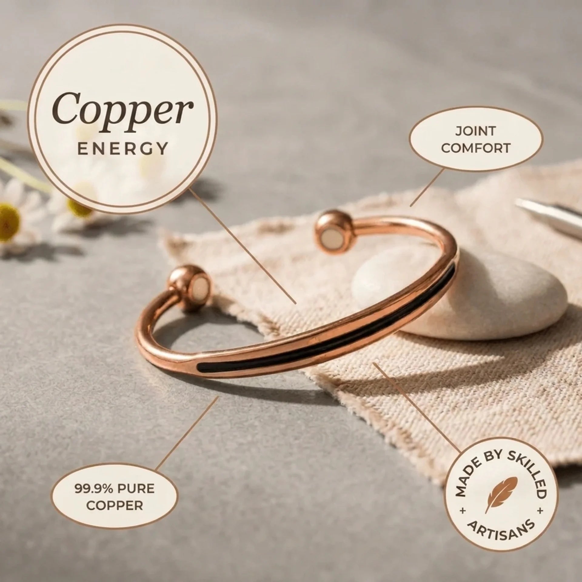 Cora's Spine Copper Bracelet