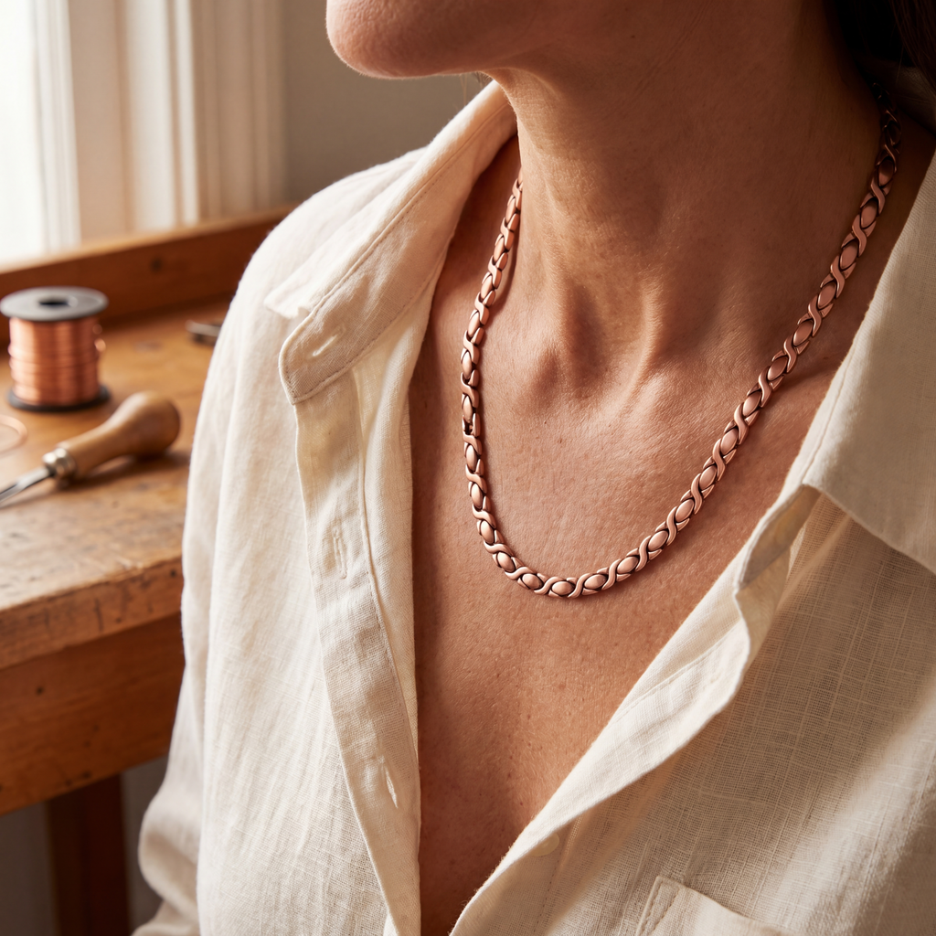 Cora's Cedar Copper Necklace