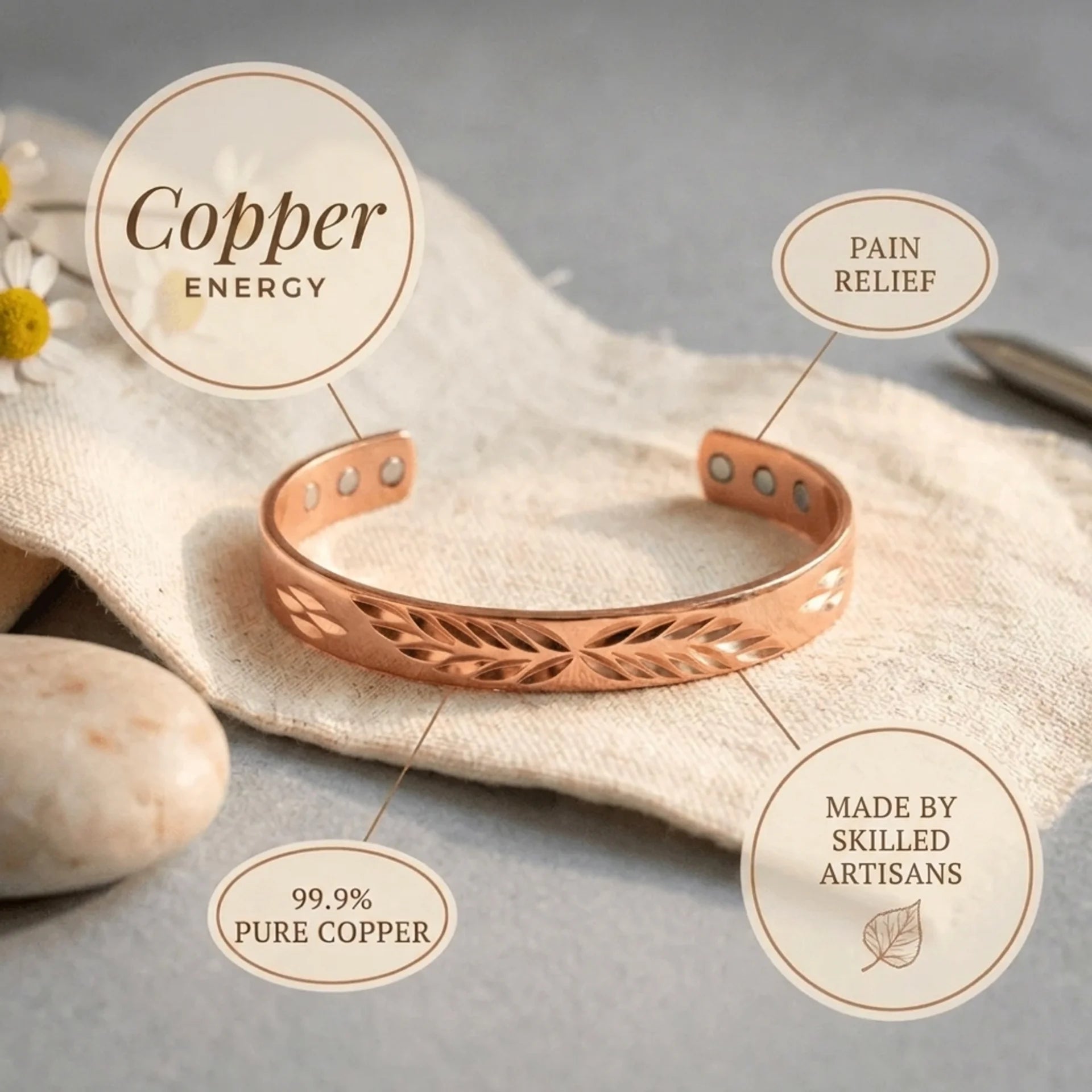 Cora's Canopy Copper Bracelet