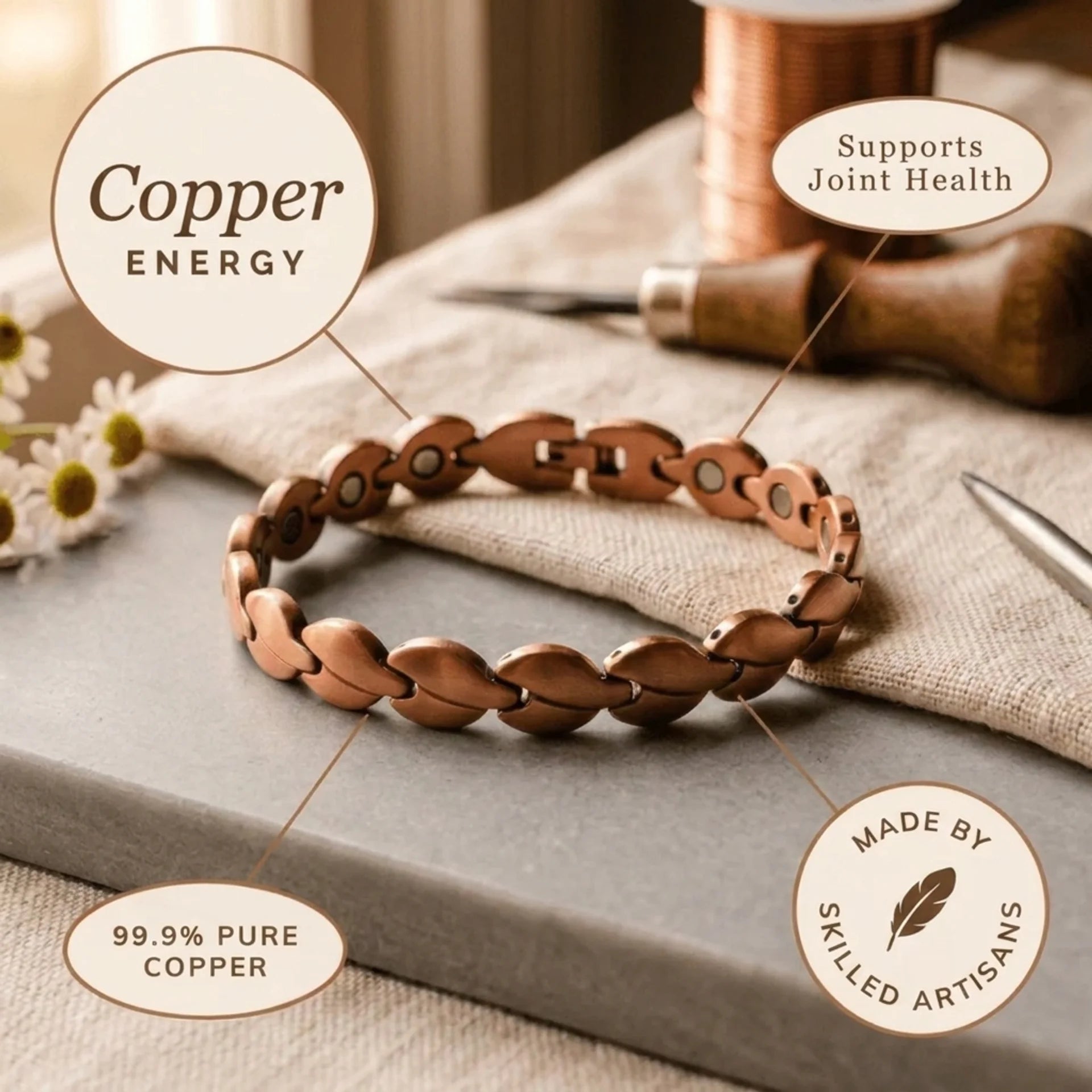 Cora's Seed Copper Anklet