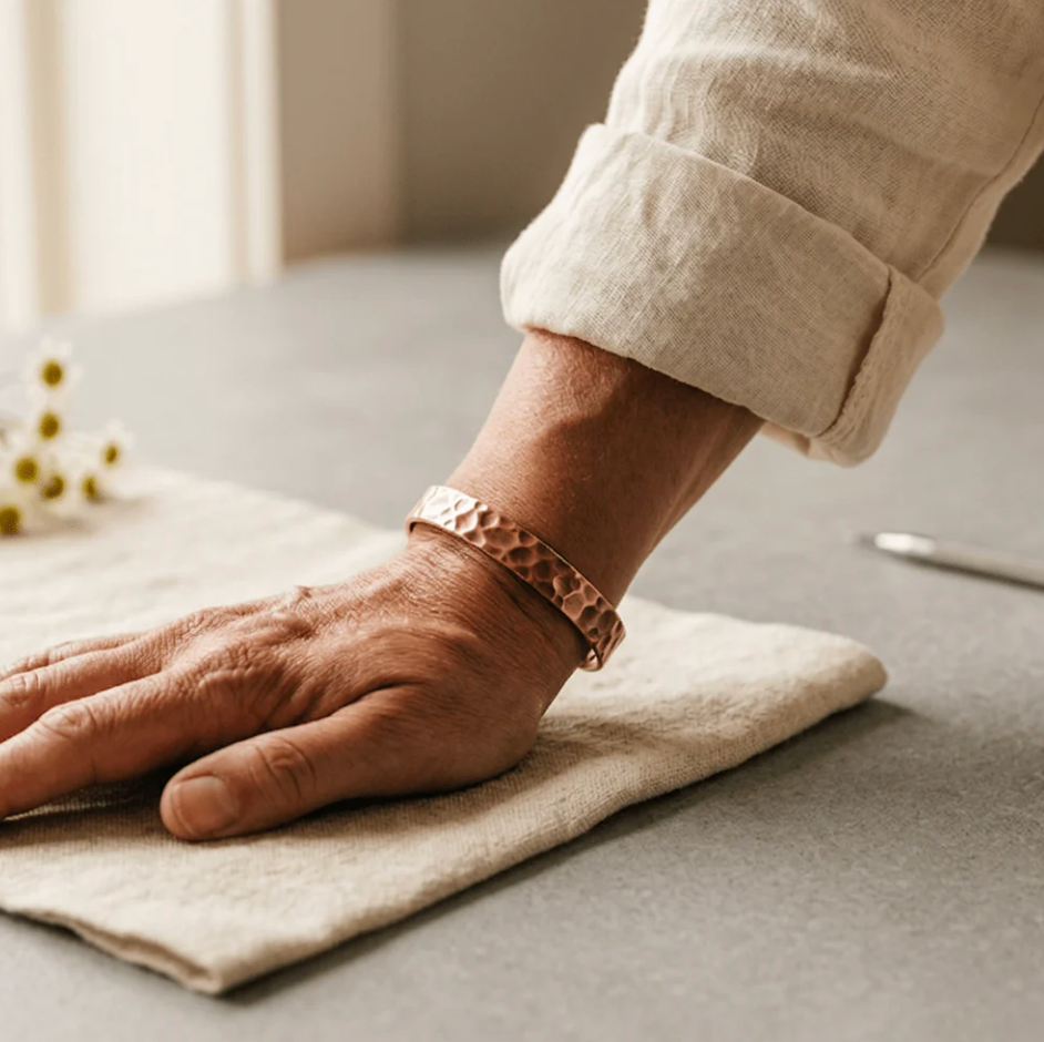 Cora's Crater Copper Bracelet