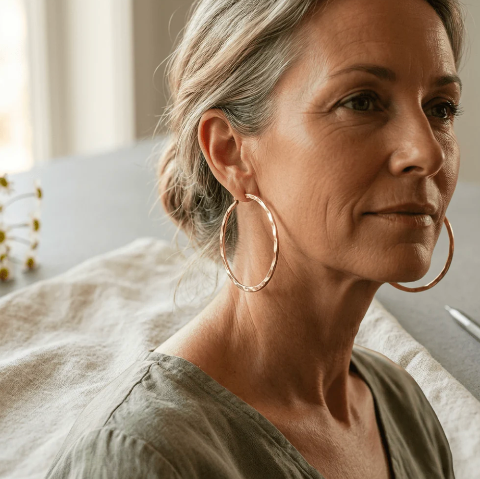 Cora's Glint Copper Earrings
