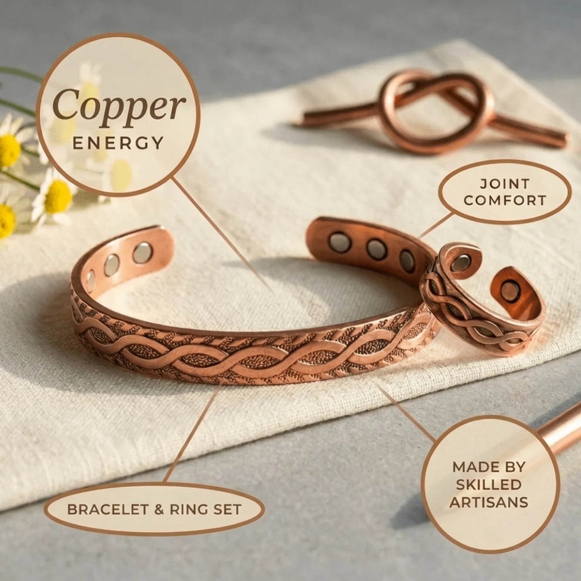 Cora's Interlock Copper Set