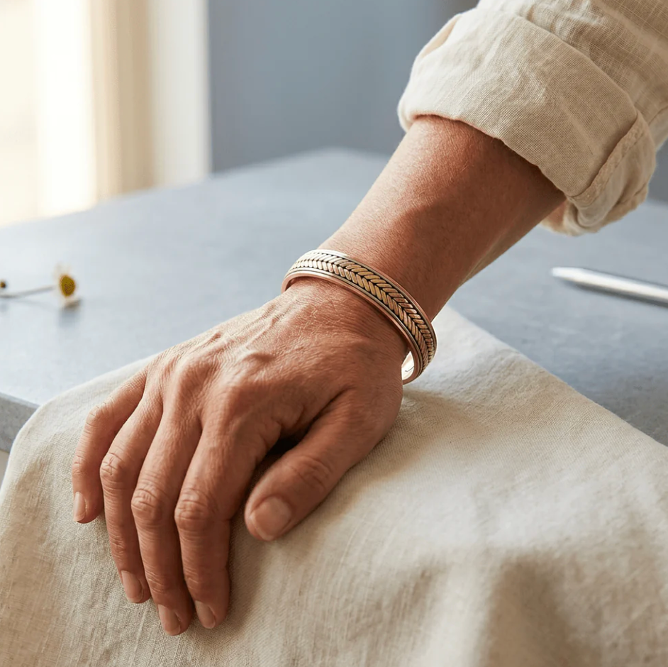 Cora's Chaff Copper Bracelet