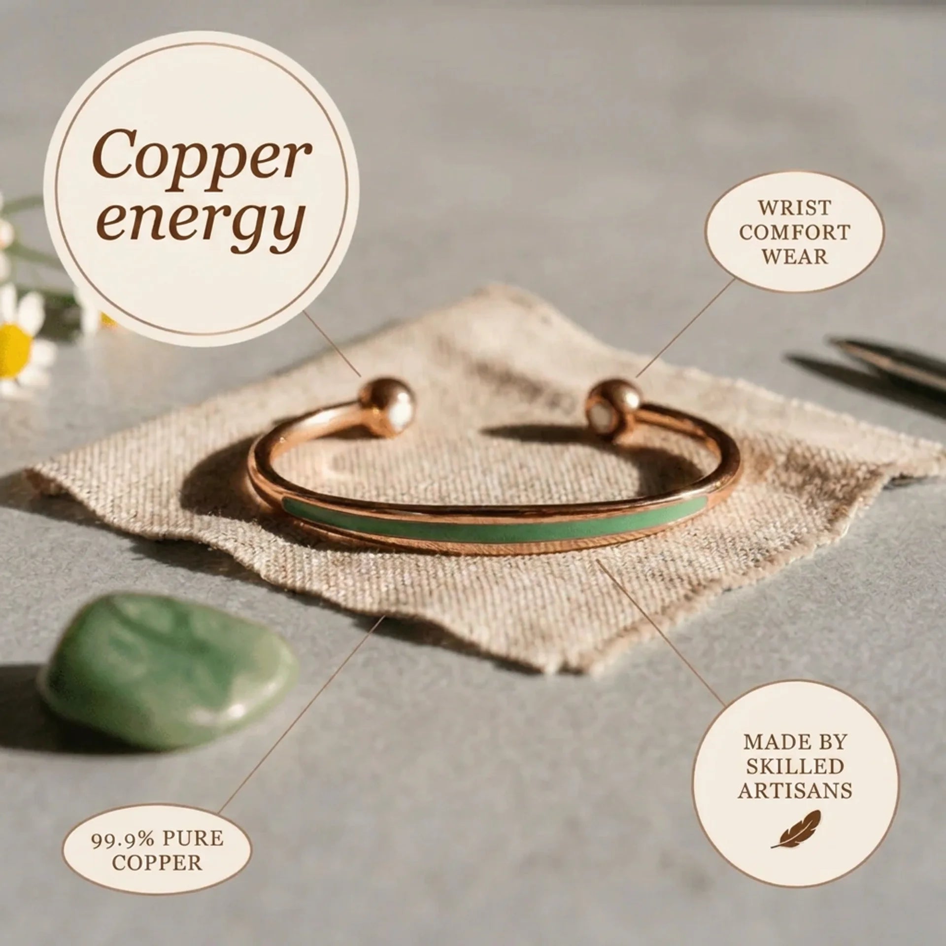Cora's Patina Copper Bracelet