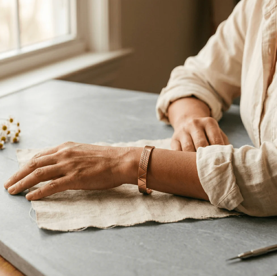 Cora's Rampart Copper Bracelet