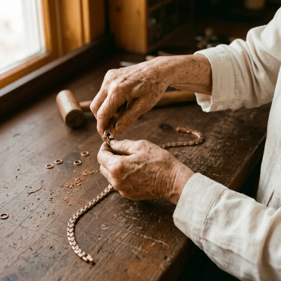 Cora's Cobble Copper Necklace