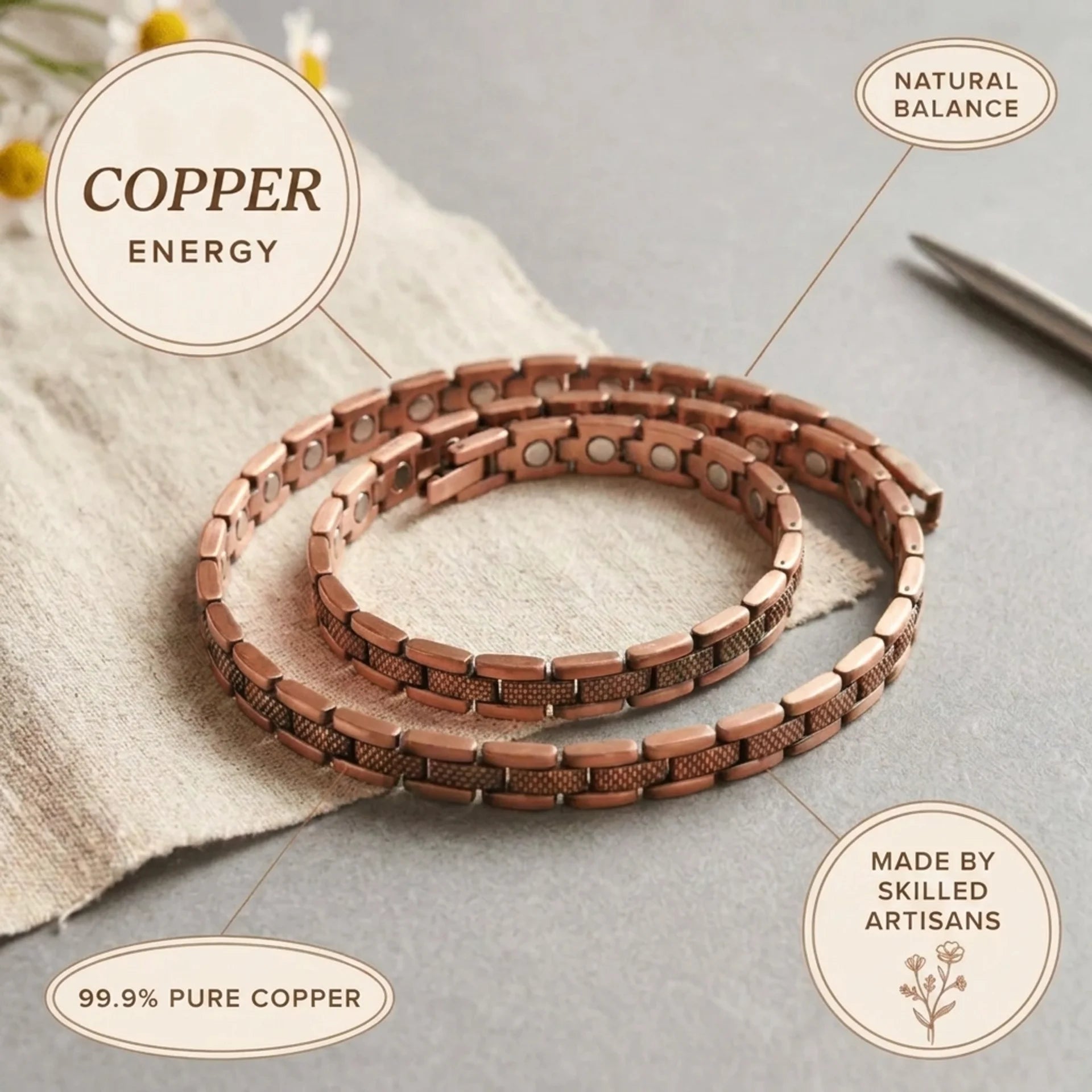 Cora's Cobble Copper Necklace