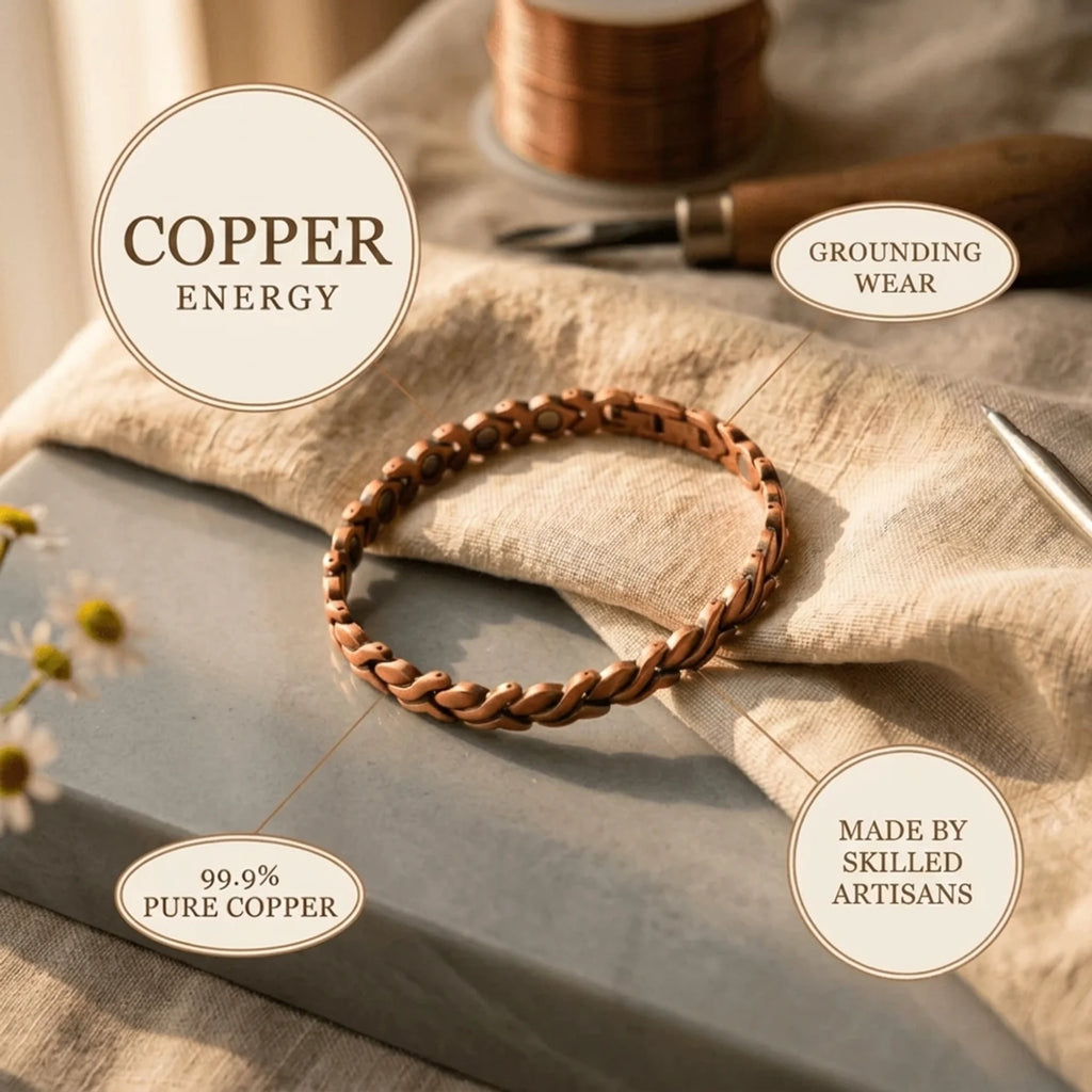 Cora's Tress Copper Anklet