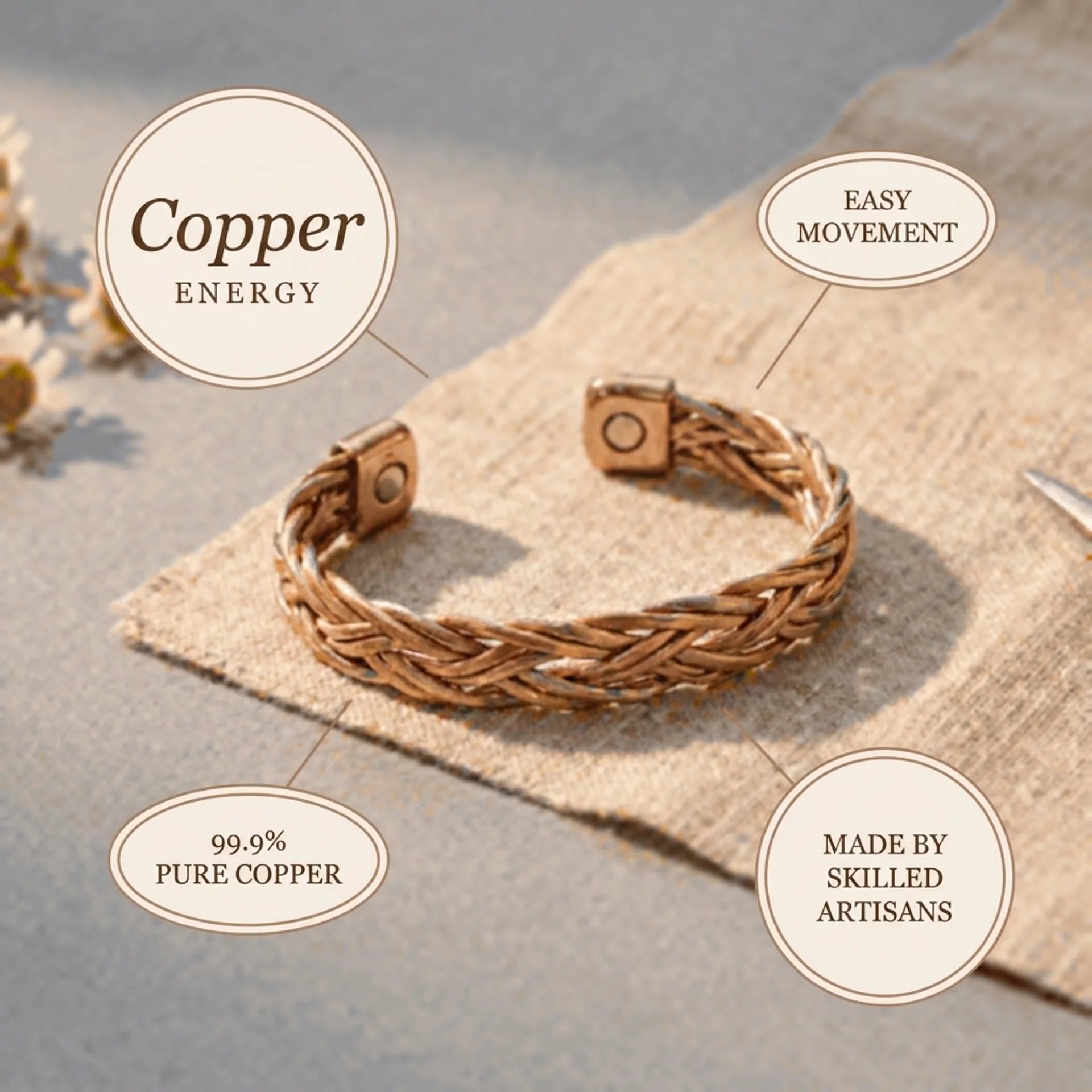 Cora's Aureate Copper Bracelet