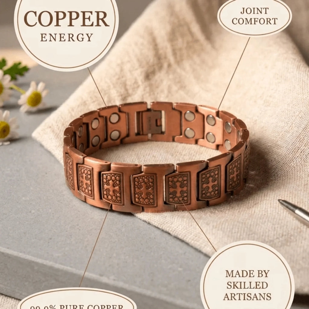 Cora's Affluence Men's Copper Bracelet