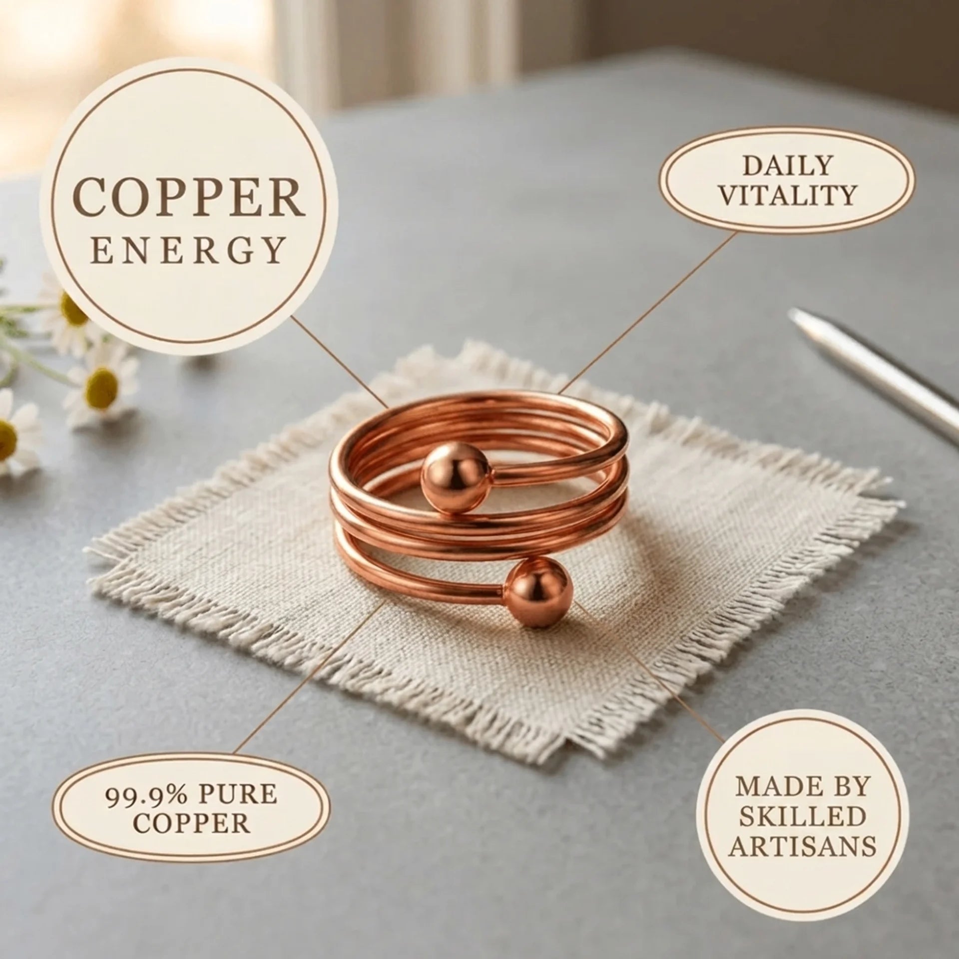 Cora's Orbit Copper Ring