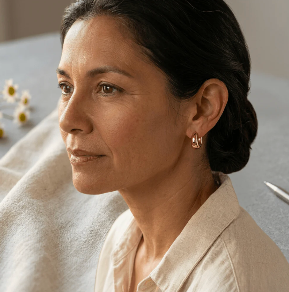 Cora's  Aurora Copper Hoop Earrings