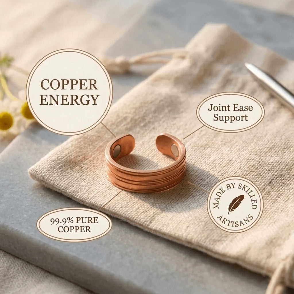 Cora's Furrow Copper Ring