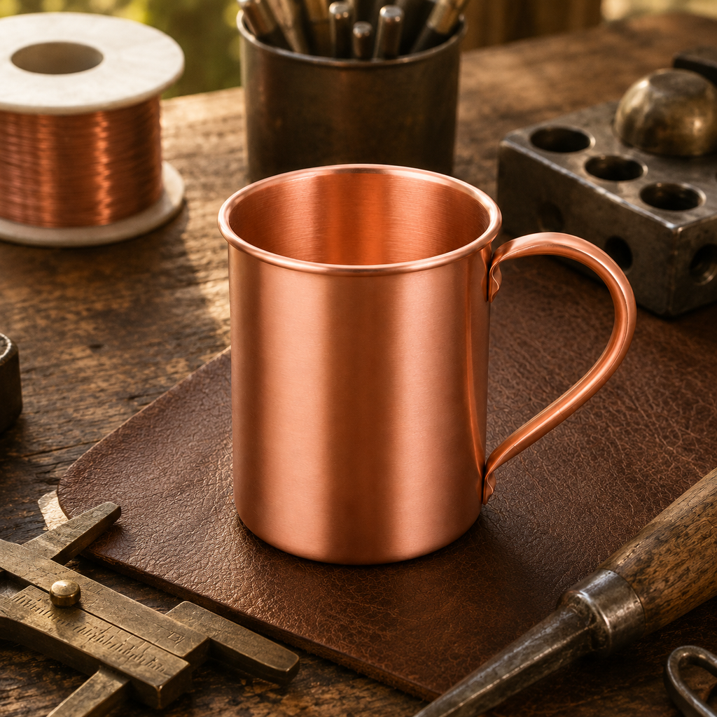Cora's Copper Plain Mug 400ml