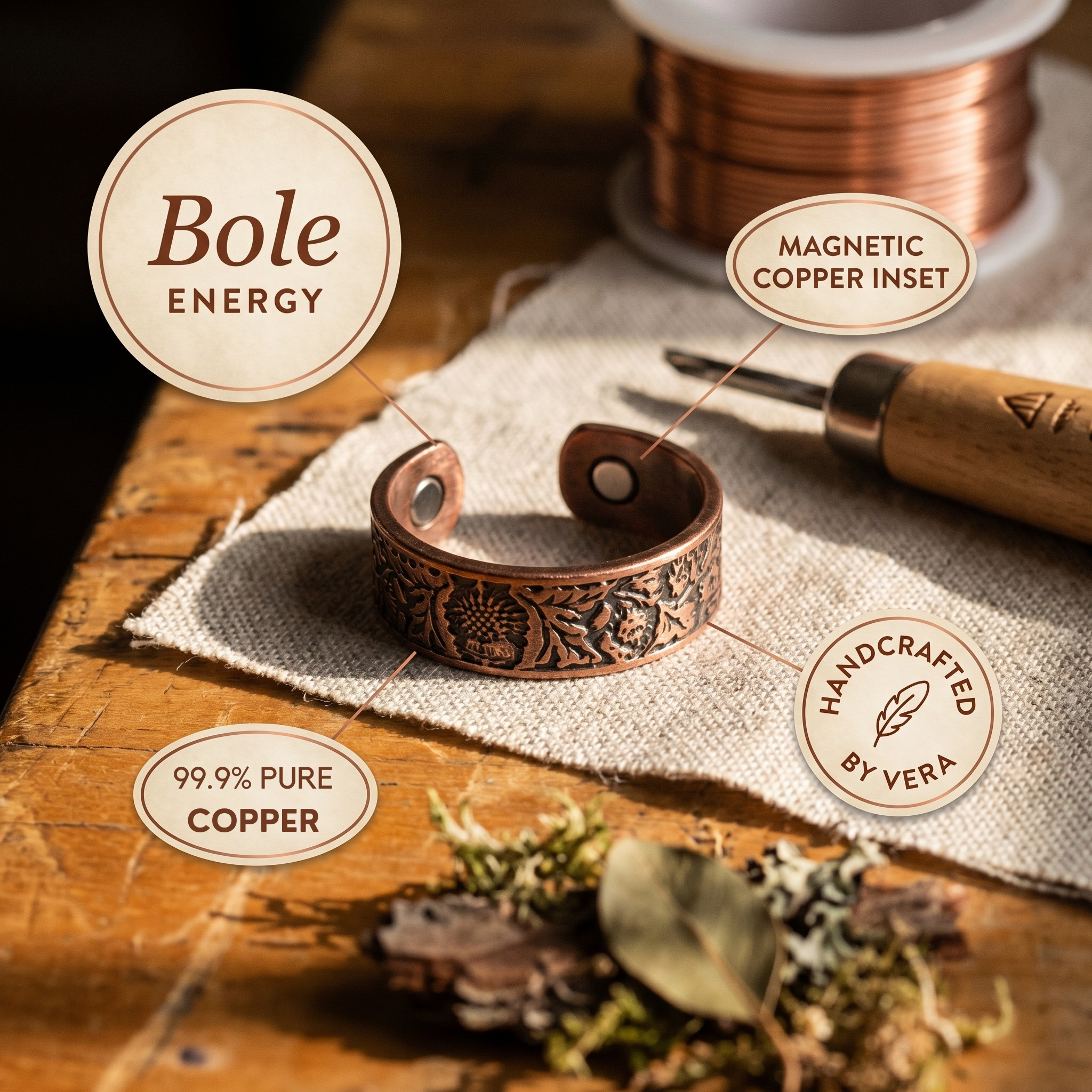 Cora's Bole Copper Ring