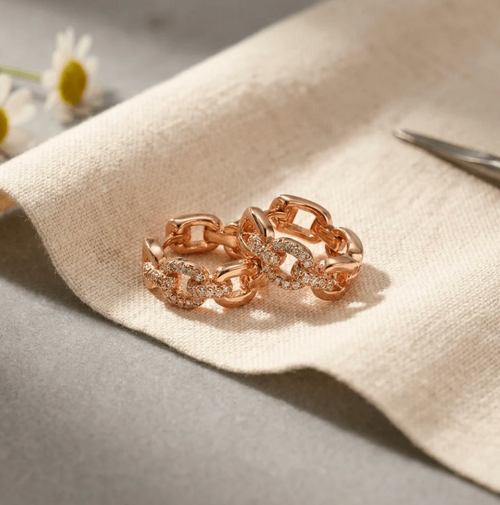 Cora's Celeste Crystal Copper Earrings