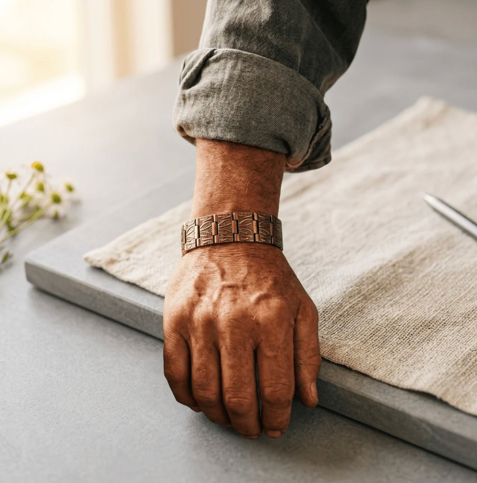 Cora's Driftwood Men's Copper Bracelet