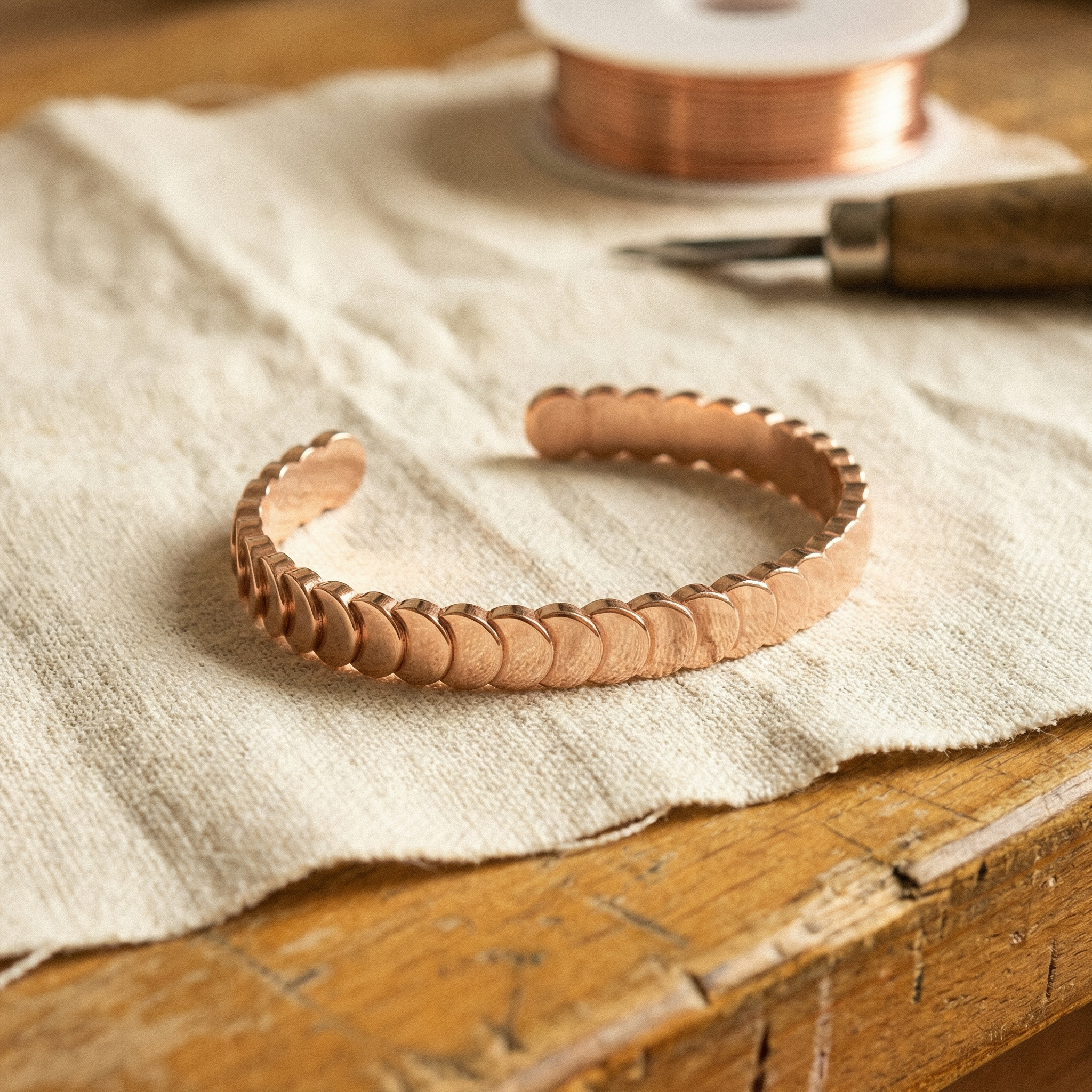 Cora's Tide Copper Bracelet
