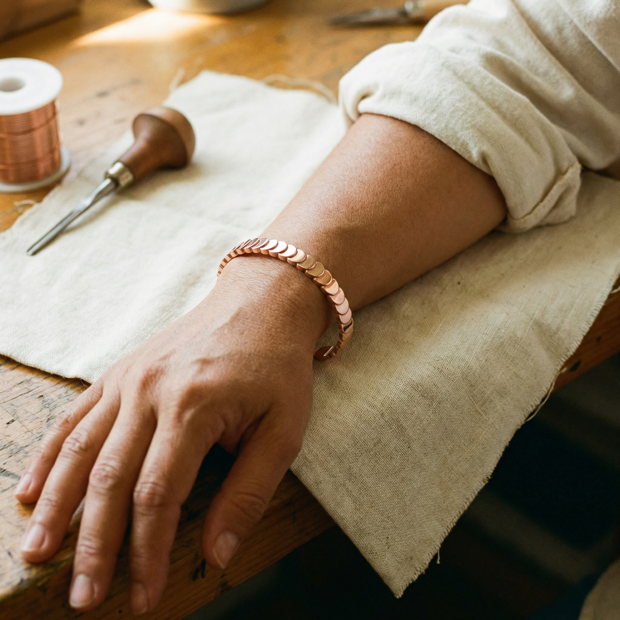 Cora's Tide Copper Bracelet