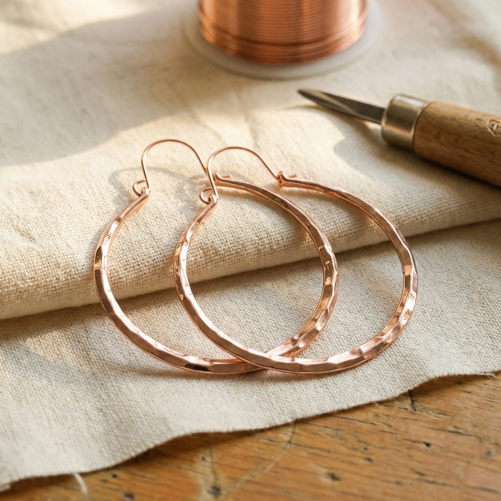 Cora's Willow Copper Earrings