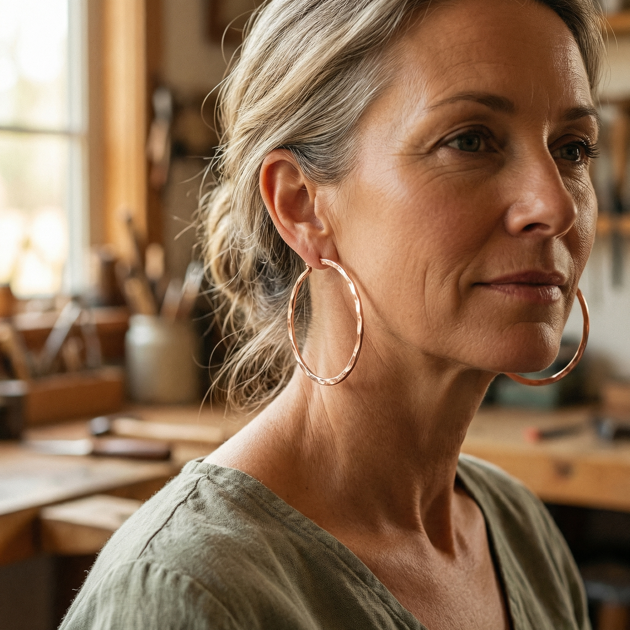Cora's Willow Copper Earrings