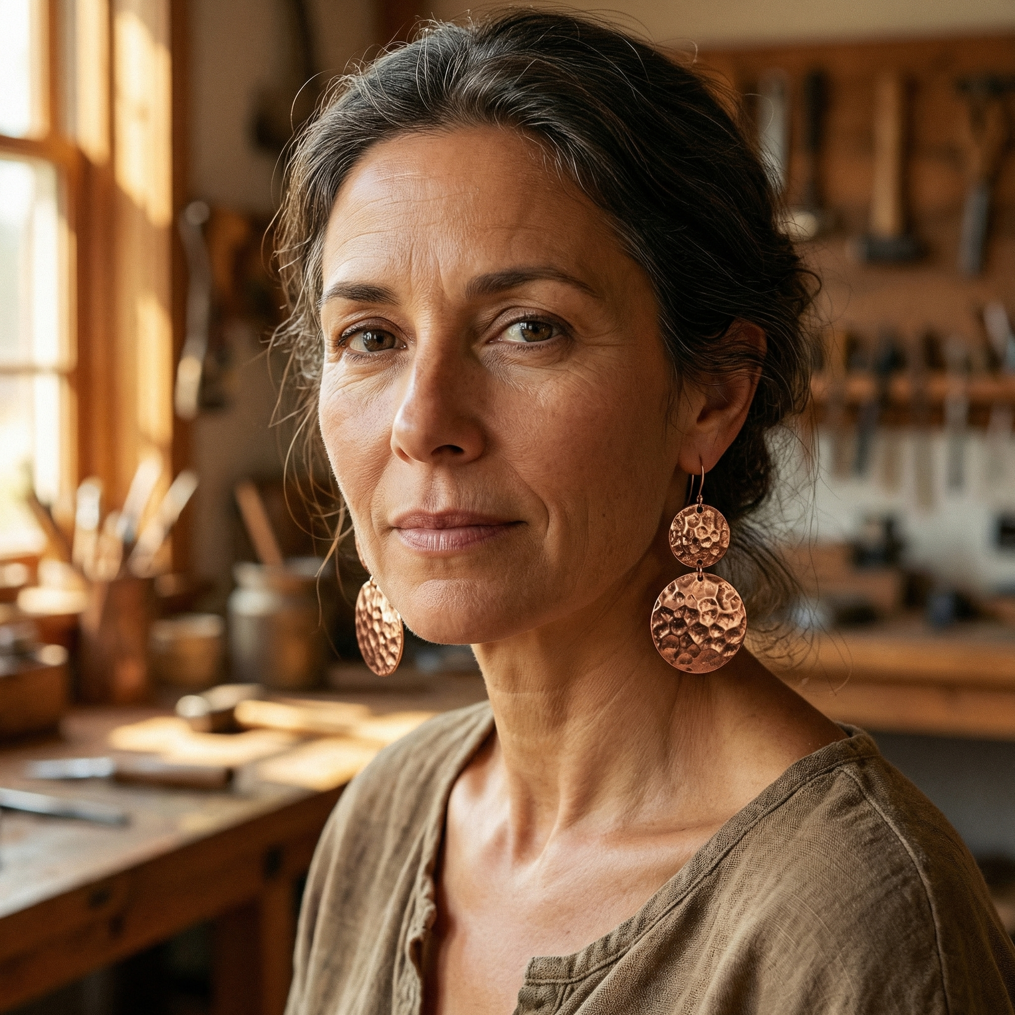 Cora's Solstice Copper Earrings