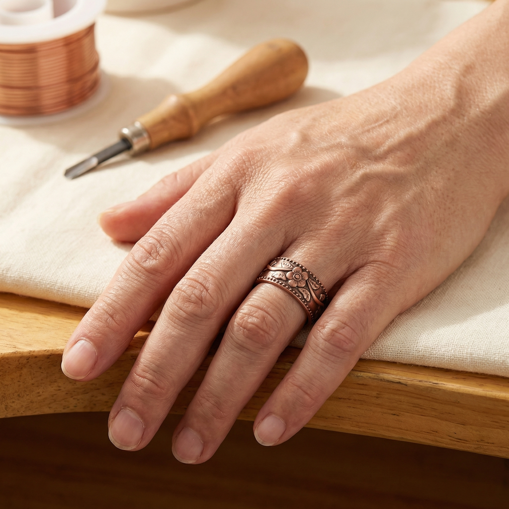 Cora's Petal Copper Ring