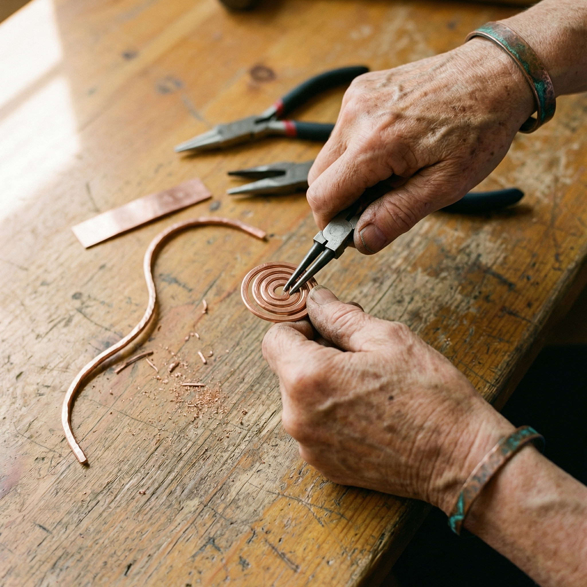 Cora's Coil Copper Anklet