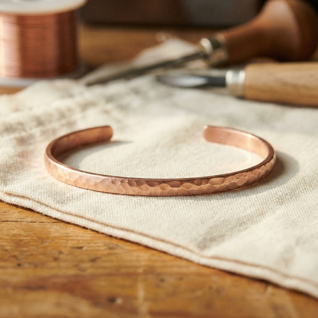 Cora's Sand Copper Anklet
