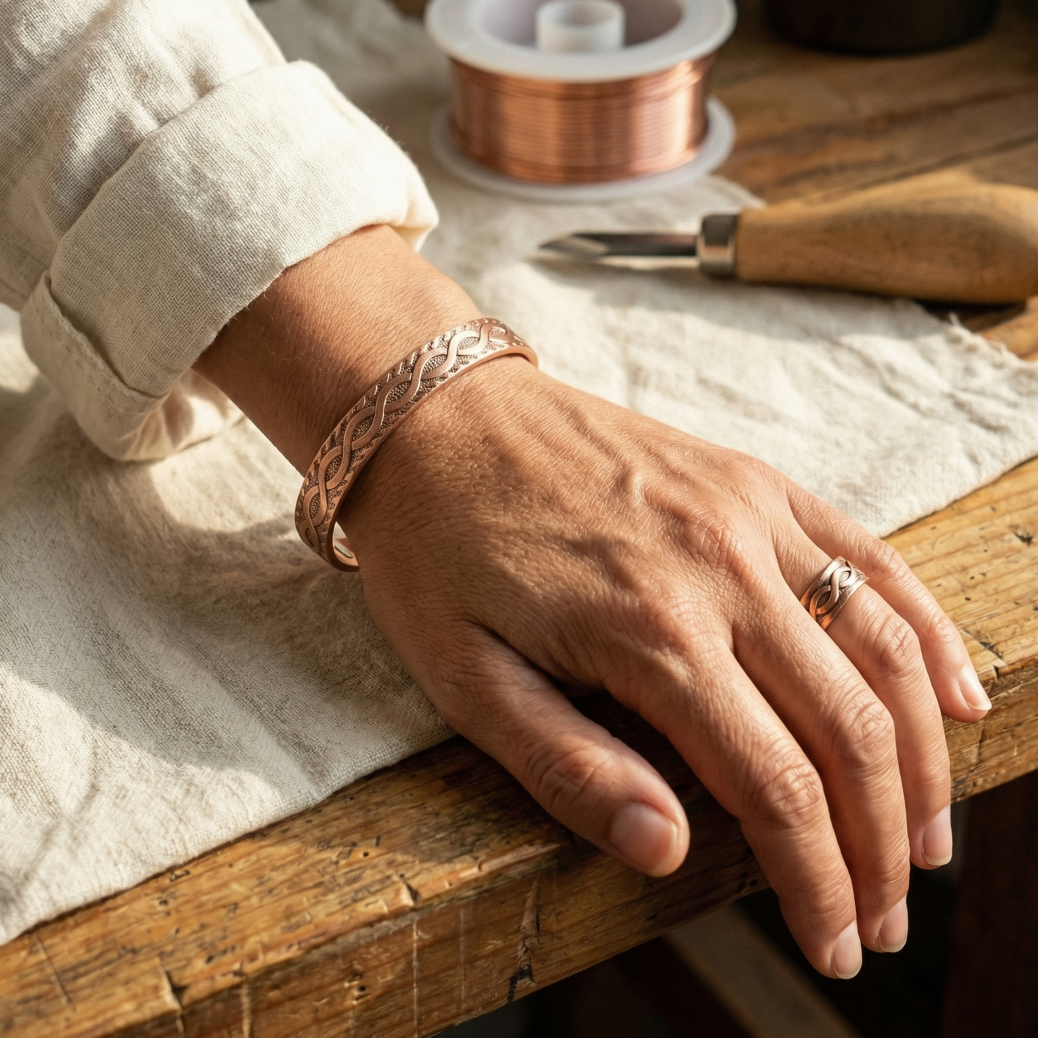 Cora's Knot Copper Set