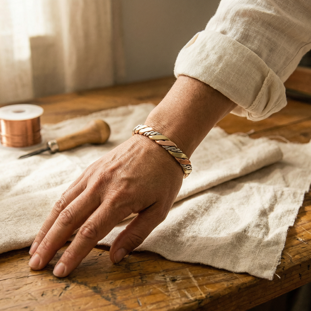 Cora's Stone Copper Bracelet