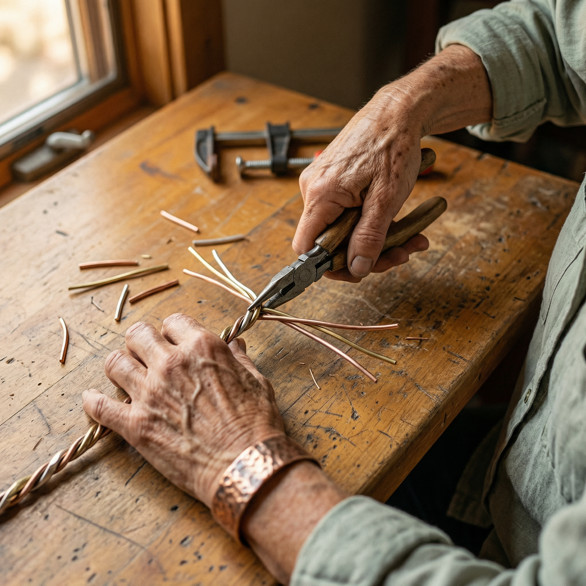Cora's Stone Copper Bracelet