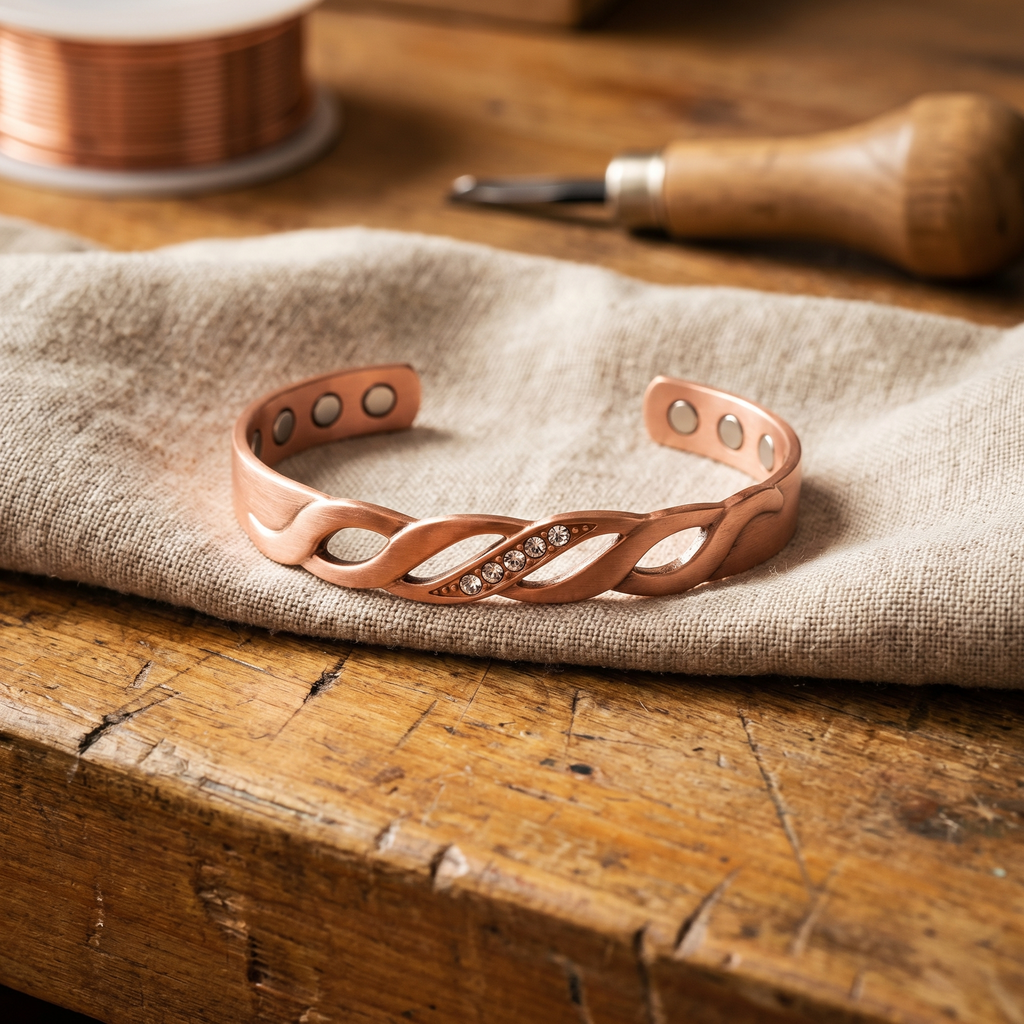 Cora's Seam Copper Bracelet
