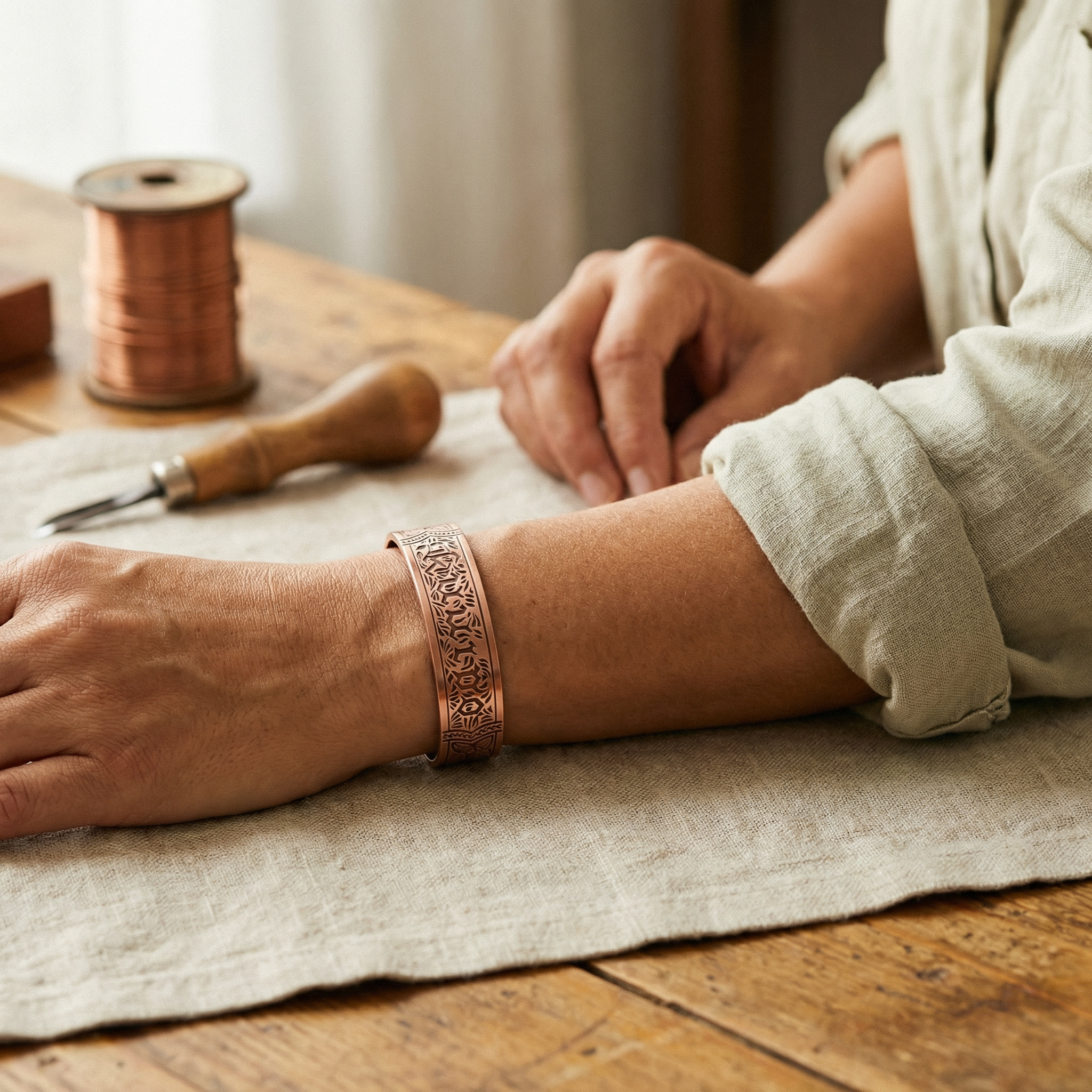 Cora's Drift Copper Bracelet