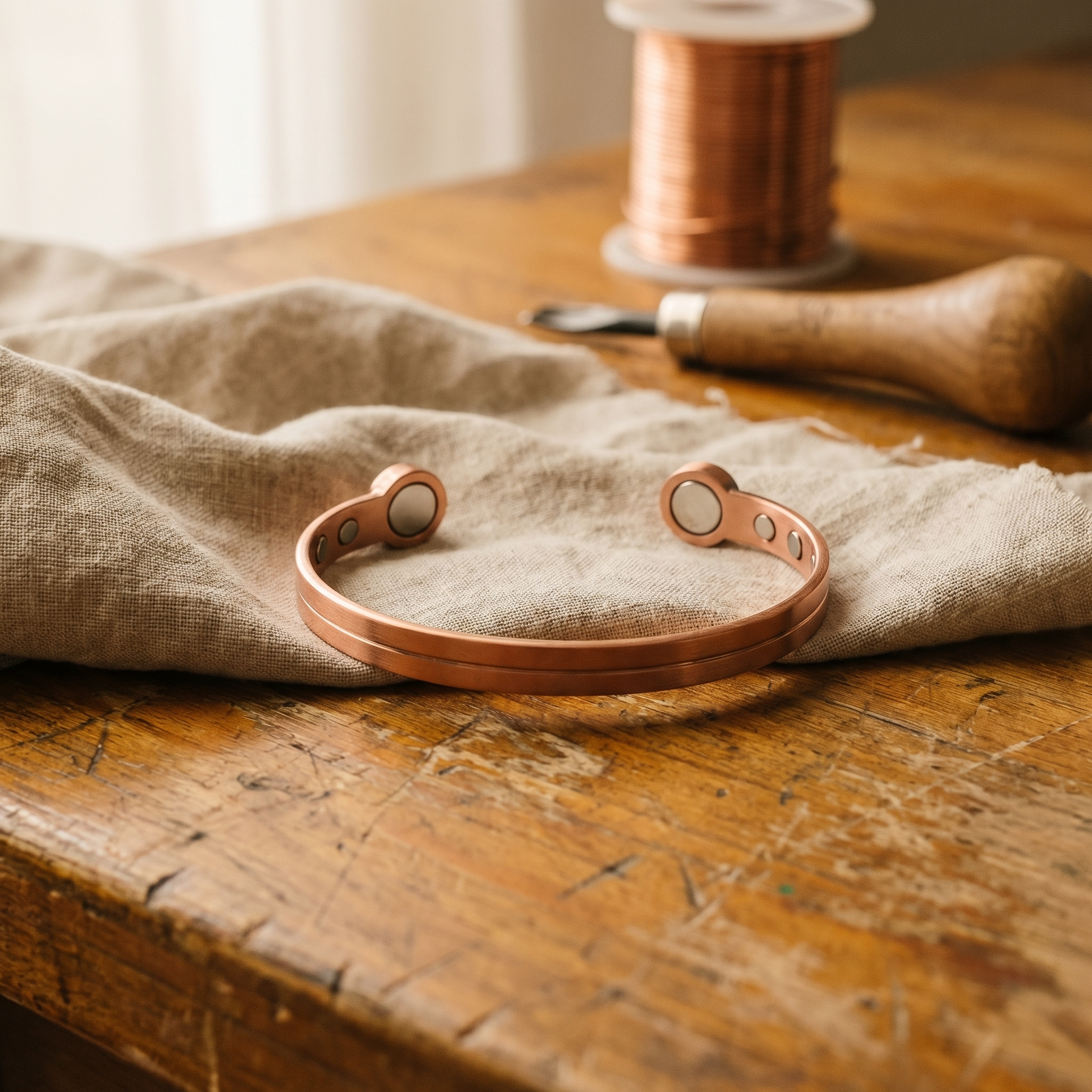 Cora's Wick Copper Bracelet