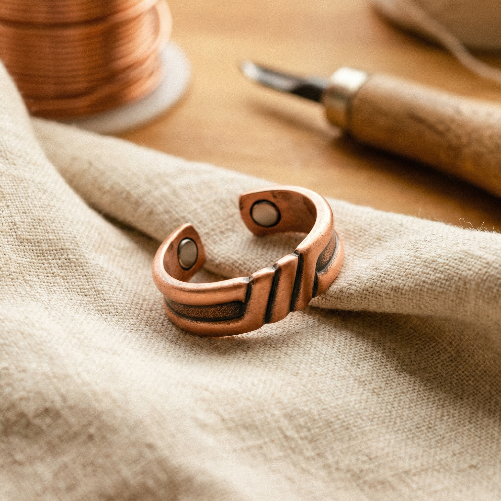 Cora's Peat Copper Ring