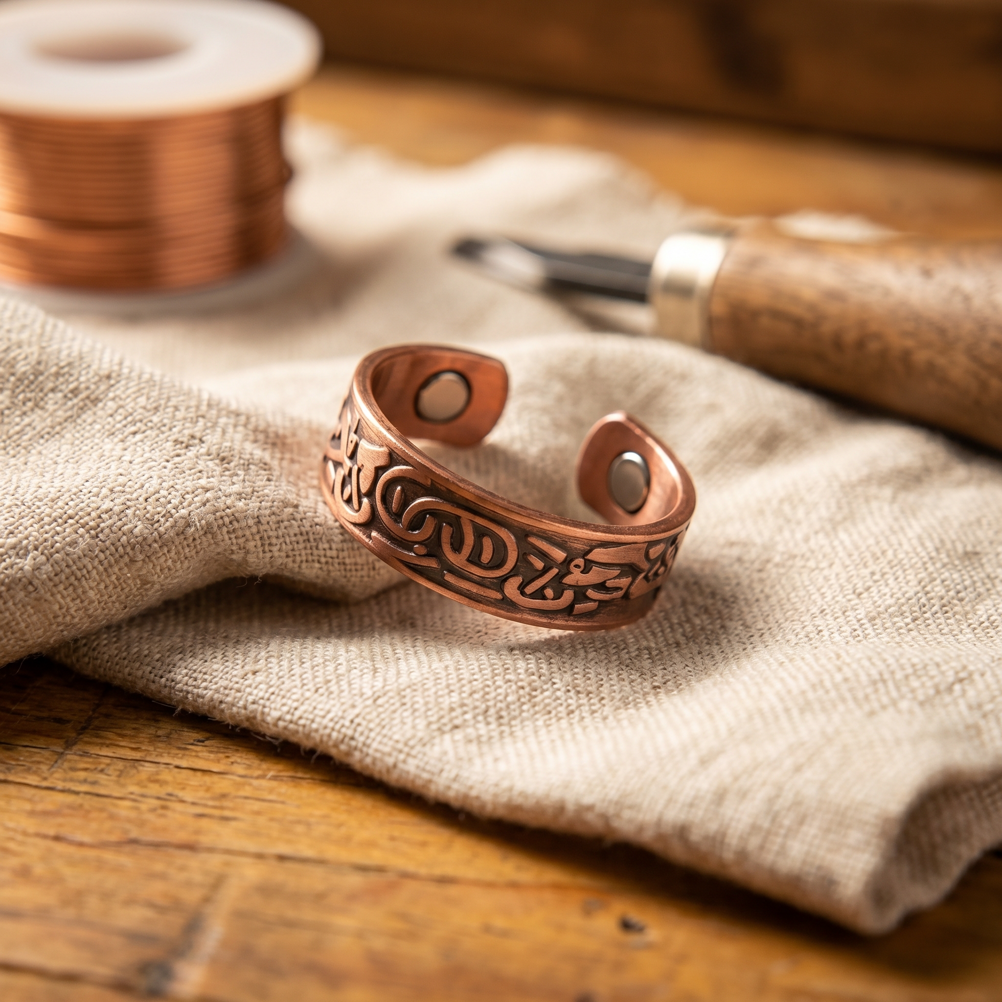 Cora's Burr Copper Ring