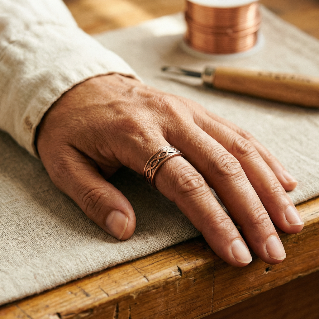 Cora's Char Copper Ring