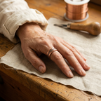 Cora's Grid Copper Ring
