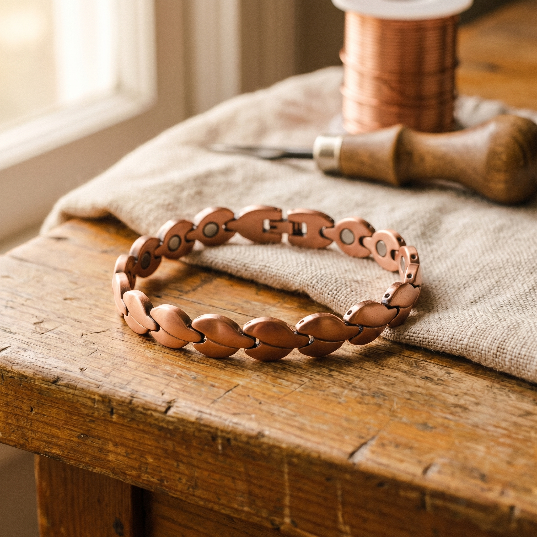 Cora's Marsh Copper Anklet