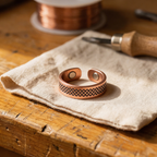 Cora's Grid Copper Ring