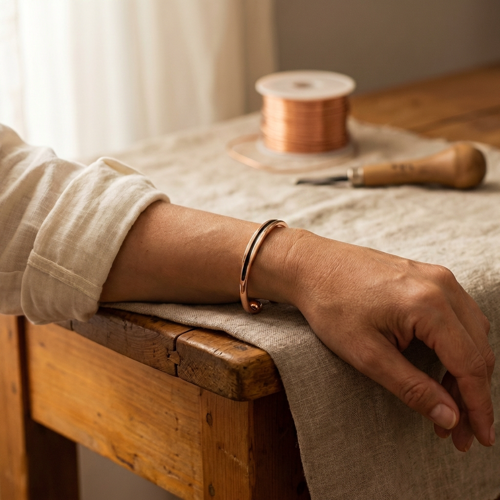 Cora's Vein Copper Bracelet