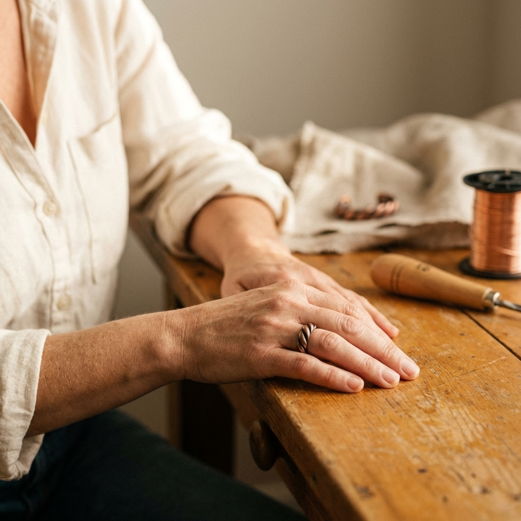 Cora's Tine Copper Ring