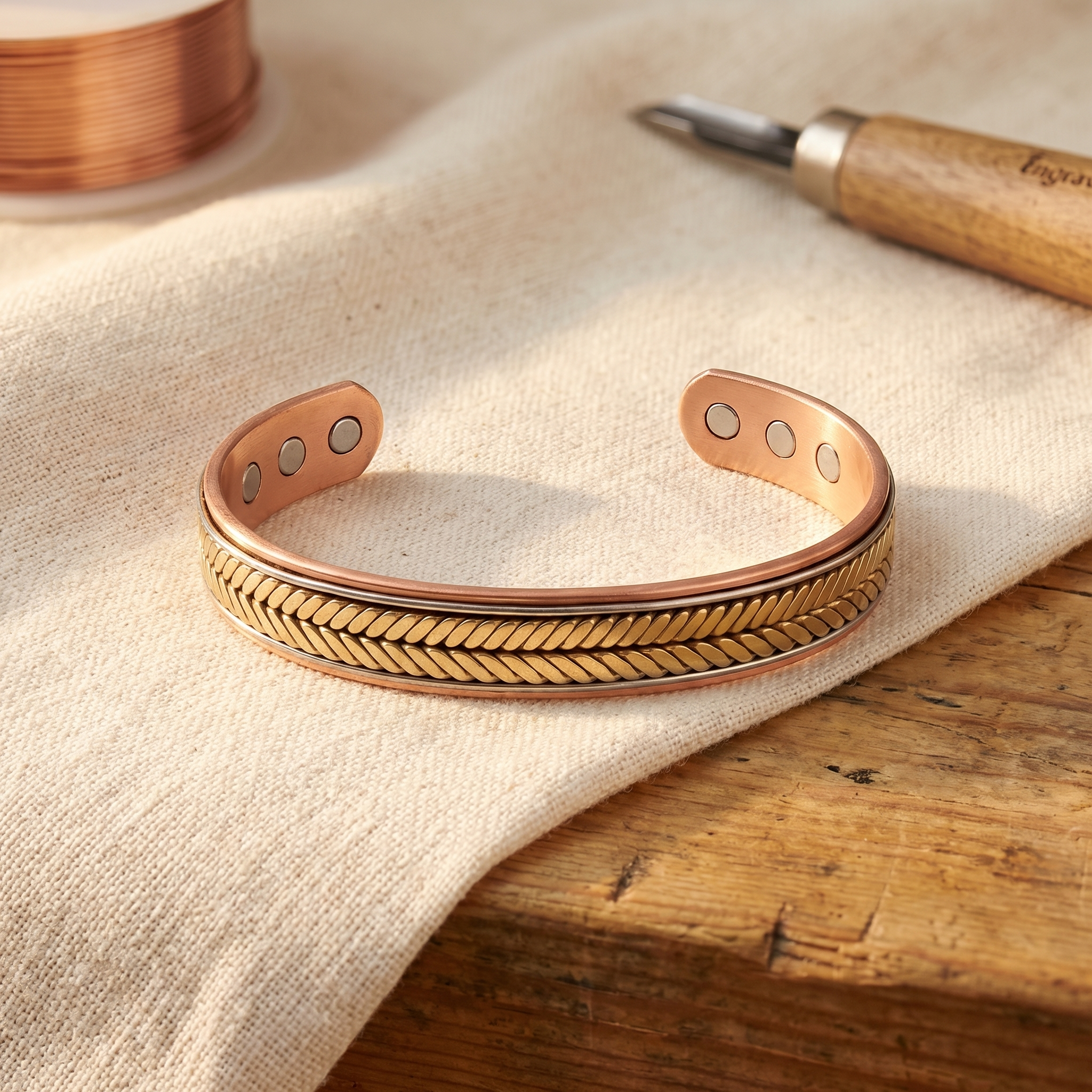 Cora's Harvest Copper Bracelet